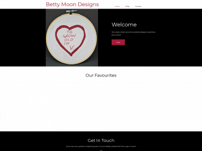 bettymoondesigns.com snapshot
