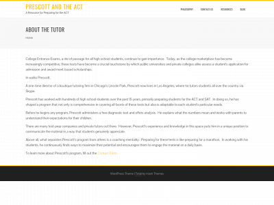 prescottandtheact.com snapshot