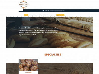 ferrarasbreadcompany.com snapshot