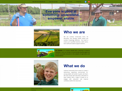 larkrisefarm.org.uk snapshot