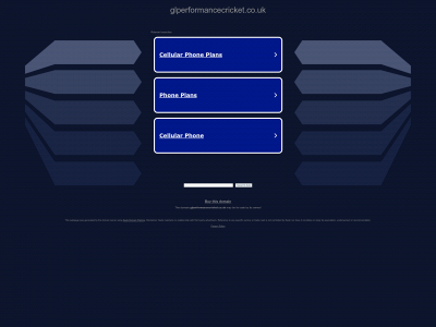 www.glperformancecricket.co.uk snapshot