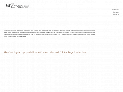 theclothinggroup.net snapshot