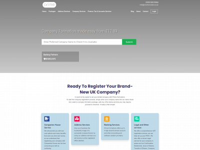 primeformations.co.uk snapshot