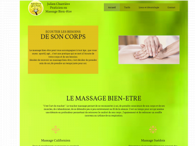 juliencharrieremassage.fr snapshot
