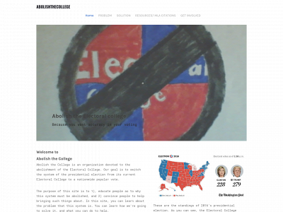 abolish-the-college.weebly.com snapshot