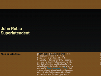 john-rubio-superintendent.com snapshot