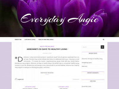 everydayangie.com snapshot