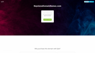 keystonedomainnames.com snapshot