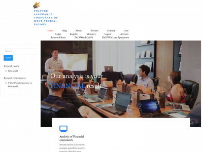 financeassurance.org snapshot