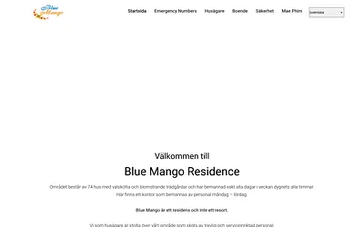 bluemangoresidence.se snapshot
