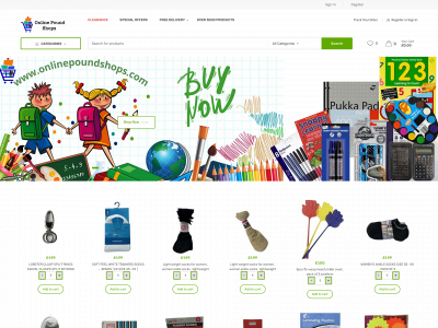 onlinepoundshops.com snapshot
