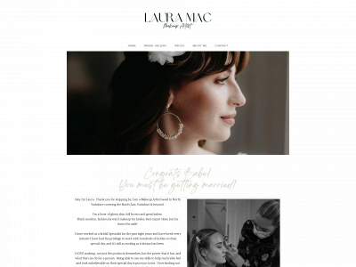www.lauramacmakeup.com snapshot