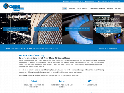 capronmfg.com snapshot