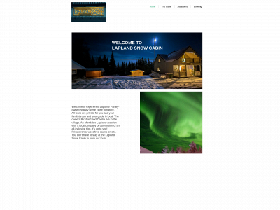 laplandsnowcabin.com snapshot