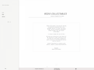 redis-collectables.com snapshot