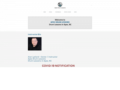 apexdrumlessons.com snapshot