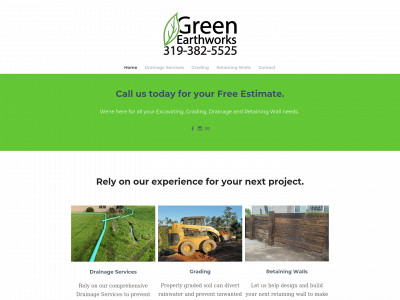www.greenearthworksia.com snapshot