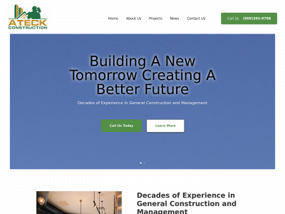 ateckconstruction.com snapshot
