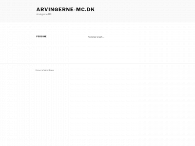 arvingerne-mc.dk snapshot