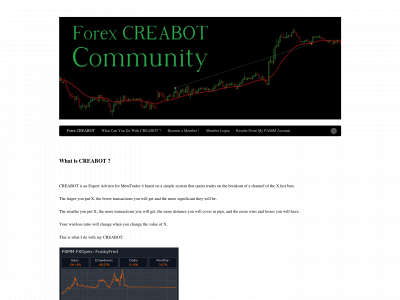 forexcreabot.net snapshot
