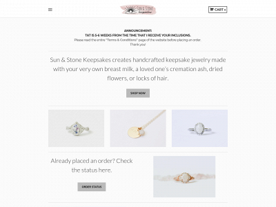 www.sunandstonekeepsakes.com snapshot