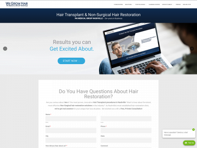 wegrowhair.com snapshot