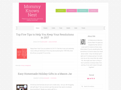 mommyknowsnest.com snapshot