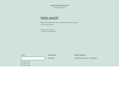 lomejordelmundo.net snapshot