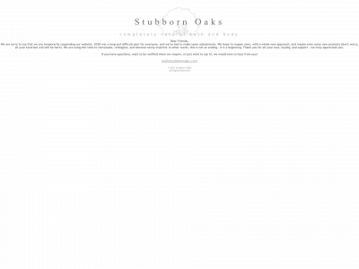 stubbornoaks.com snapshot
