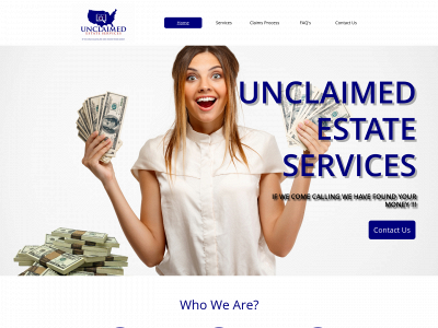 unclaimedestateservices.com snapshot