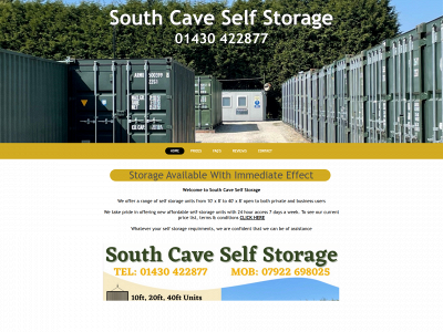 southcaveselfstorage.co.uk snapshot