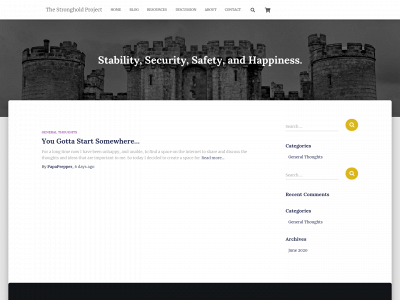 thestrongholdproject.com snapshot
