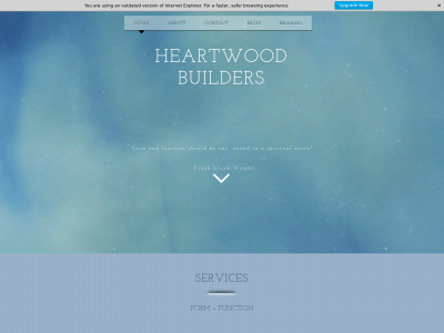 heartwoodbuildersca.com snapshot