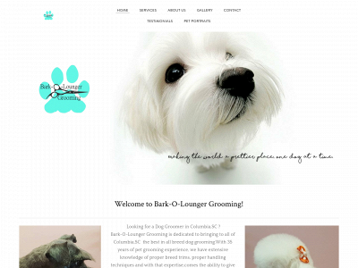 barkoloungergrooming.com snapshot