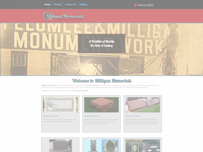 milliganmemorialsllc.com snapshot