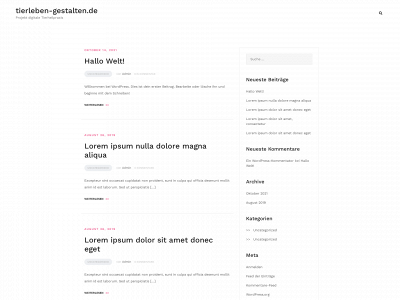 tierleben-gestalten.de snapshot