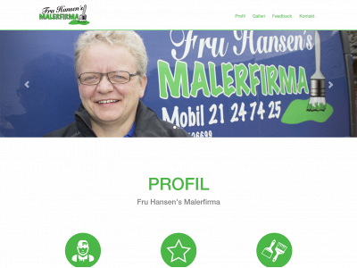 fruhansensmalerfirma.dk snapshot