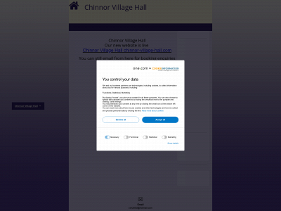 chinnorvillagehall.com snapshot