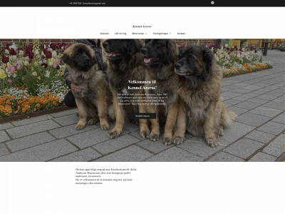 kennelareros.dk snapshot