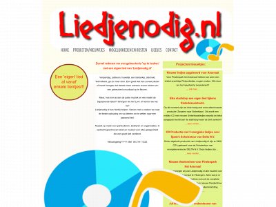 liedjenodig.nl snapshot