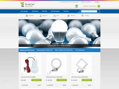 www.te-led.be snapshot