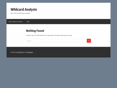 wildcardanalysis.com snapshot