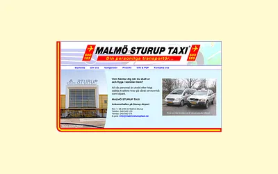 malmosturuptaxi.se snapshot