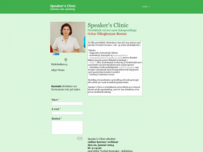 speakersclinic.dk snapshot