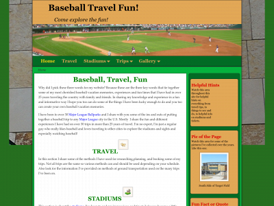 baseballtravelfun.com snapshot