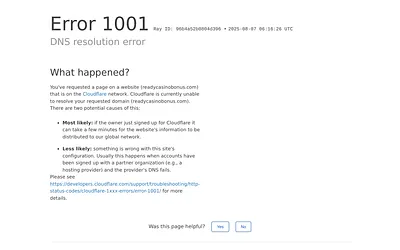 readycasinobonus.com snapshot