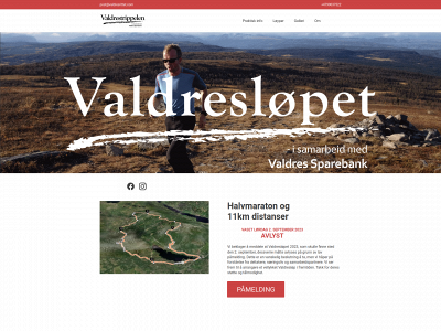 valdreslopet.com snapshot