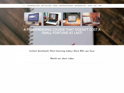www.proofreading-course.com snapshot