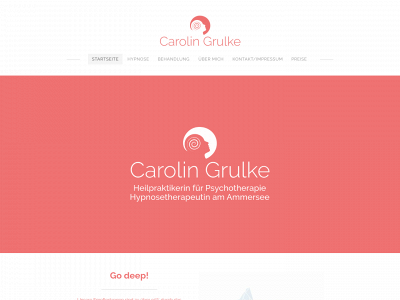 www.carolin-grulke-hypnose.de snapshot