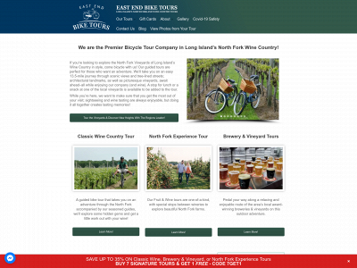 eastendbiketours.com snapshot